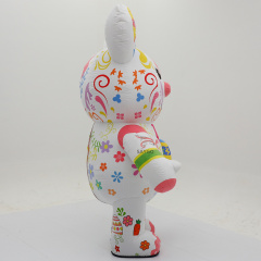 Easter Bunny Egg Inflatable Mascots Costumes for Cosplay Wear Party 2.2m 2.6m Festivals Mum Bunny Rabbit Inflatable Clothing