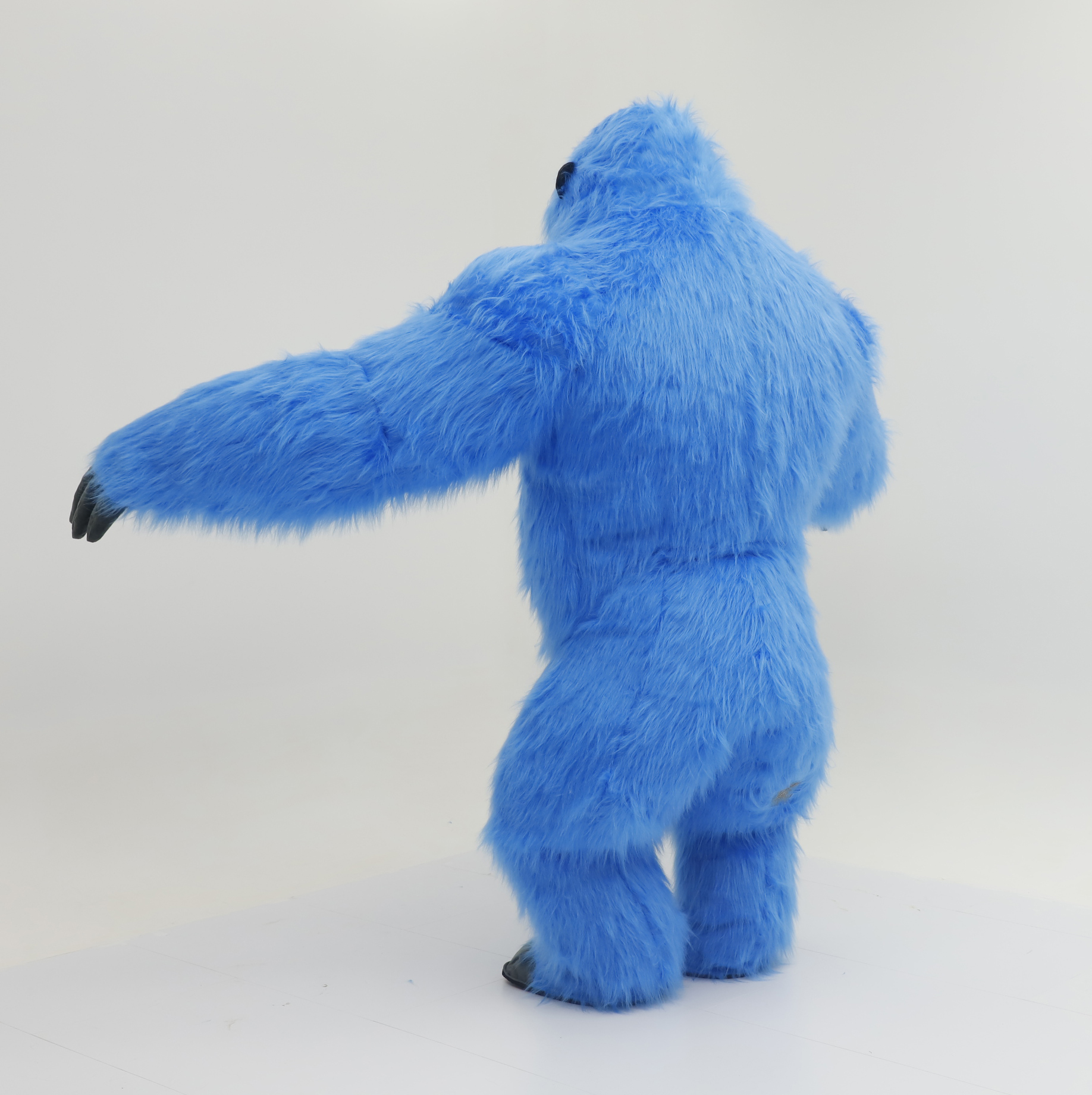 2.6 Meter Long Furry Inflatable Adult Gorilla Mascot Costume CE Certified Giant King Kong Advertising Animal Halloween Party