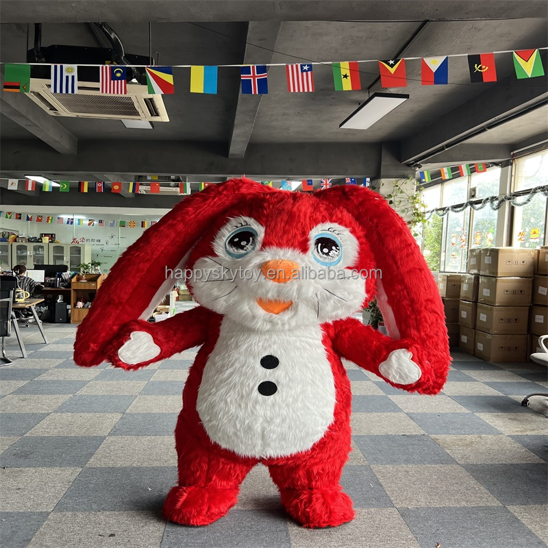 HI Easter Bunny Inflatable Mascot Costume for Adult Rabbit Anime Cosplay  Carnival Realistic Costumes