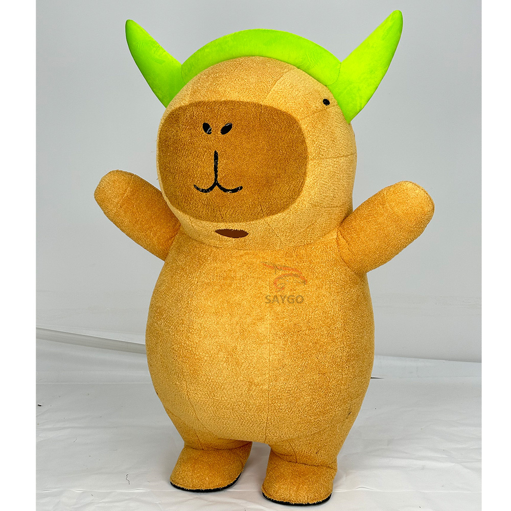 2m Realistic Adult Inflatable Capybara Mascot Costume for Entertainments Full Body Animal Character Blow up Suit