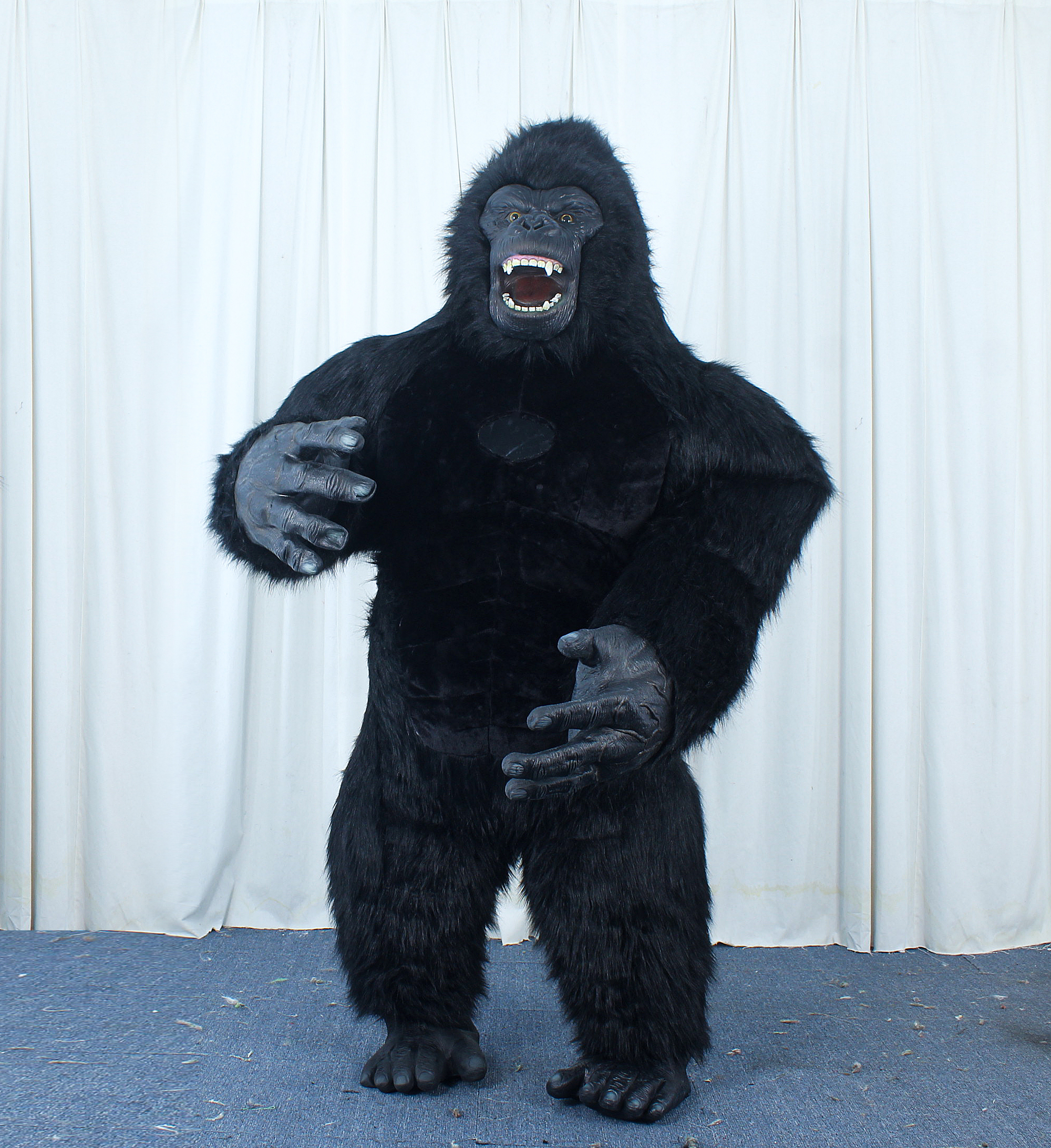 Realistic Inflatable Gorilla Mascot Costume 2.2m 2.6M 3M Plush Animal KING KONG Fancy Dress for Carnival Advertising,Big Mascot,Realistic Inflatable Gorilla Mascot Costume 2.2m 2.6M 3M Plush Animal KING KONG Fancy Dress for Carnival Advertising