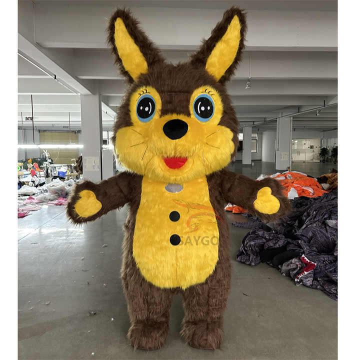 Custom Made Brown Rabbit Bunny Mascot Costume for Adults Cosplay Enjoyment 2m/2.6m Inflatable Bunny Costume Suits Hot Sale,Big Mascot,Custom Made Brown Rabbit Bunny Mascot Costume for Adults Cosplay Enjoyment 2m/2.6m Inflatable Bunny Costume Suits Hot Sale