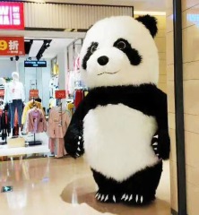 3 Meter Walking Giant Inflatable Panda Costumes Mascot Inflatable Advertising