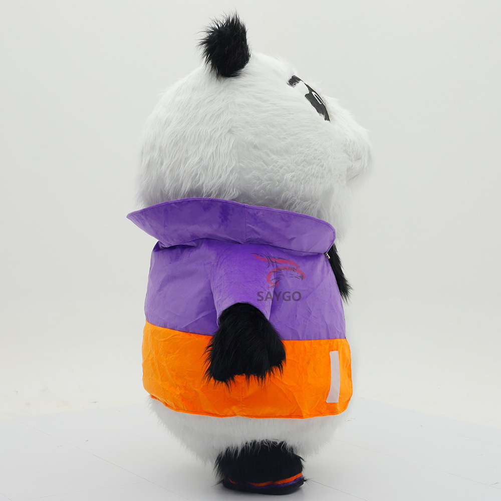 Panda with Suits Inflatable Animal Mascot Costume Customized Your Design Fancy Dress Carnival Party Costumes