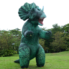 Giant Triceratops Dinosaur Inflatable Costume for Family Funny Outdoor Walking Dinosaur Inflatable Clothing