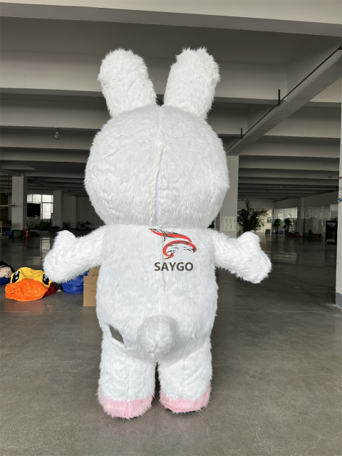 Factory Cheap Price Custom Inflatable Rabbit Mascot Inflatables Promotional Advertising Cartoon Characters Bunny Costume