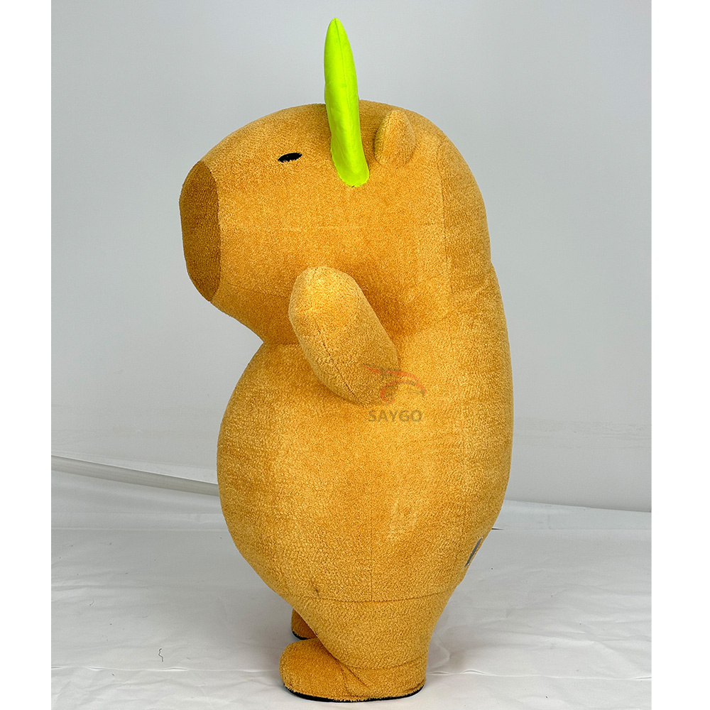 2m Realistic Adult Inflatable Capybara Mascot Costume for Entertainments Full Body Animal Character Blow up Suit