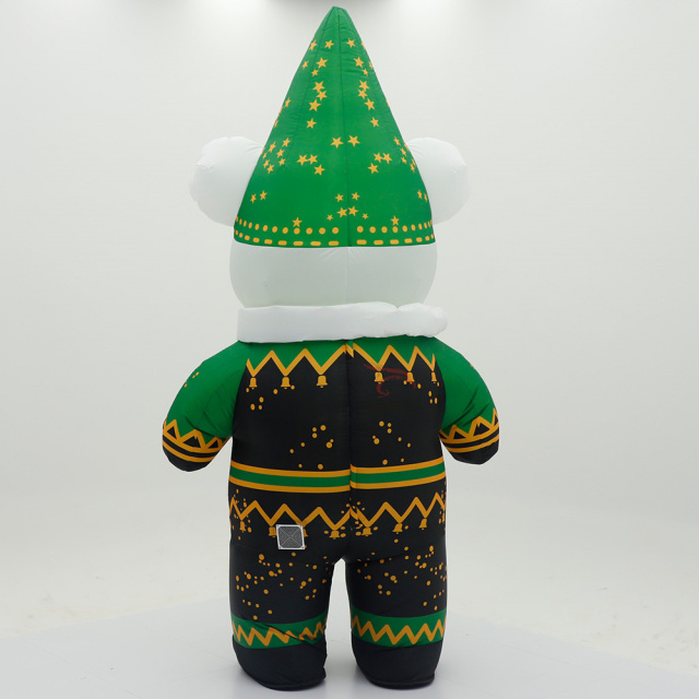 Green Clown Bear Custom Inflatable Bear Mascot Costume Animal Cosplay Cartoon Theme Christmas Party Advertising Costumes