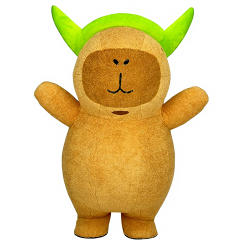2m Realistic Adult Inflatable Capybara Mascot Costume for Entertainments Full Body Animal Character Blow up Suit