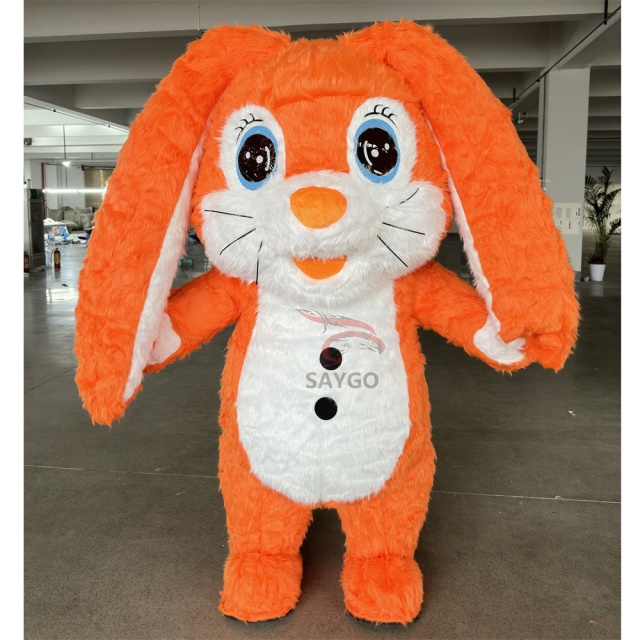 2025 Hot Sale Custom Easter Adult Inflatable Rabbit Costume 2 Meter 2.6M Bunny Design Mascots