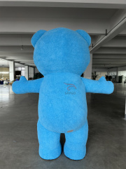 Inflatable Blue Teddy Bear Mascot Costume for Adults-Realistic Design Unisex Carnival/Party Easter/Halloween Theme