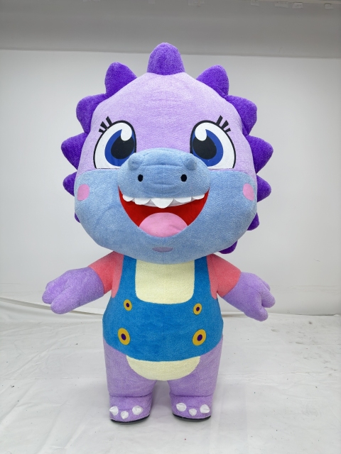 Custom Purple Blue Dragon Mascot Costume Inflatable Purple Dragon Mascot Costume Costumes for Costumed Dragon Mascot for