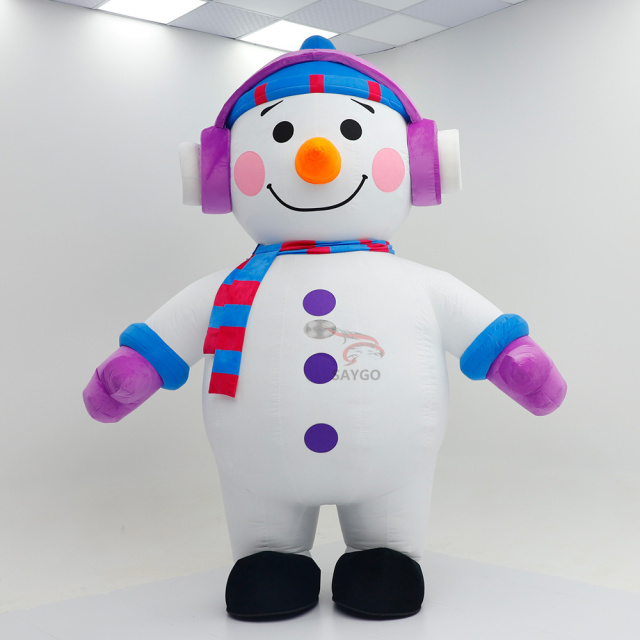 New Arrivals Snowman Olaf Adult Mascot Costume Inflatable Unisex Model 001 for Easter/Halloween Carnival Party