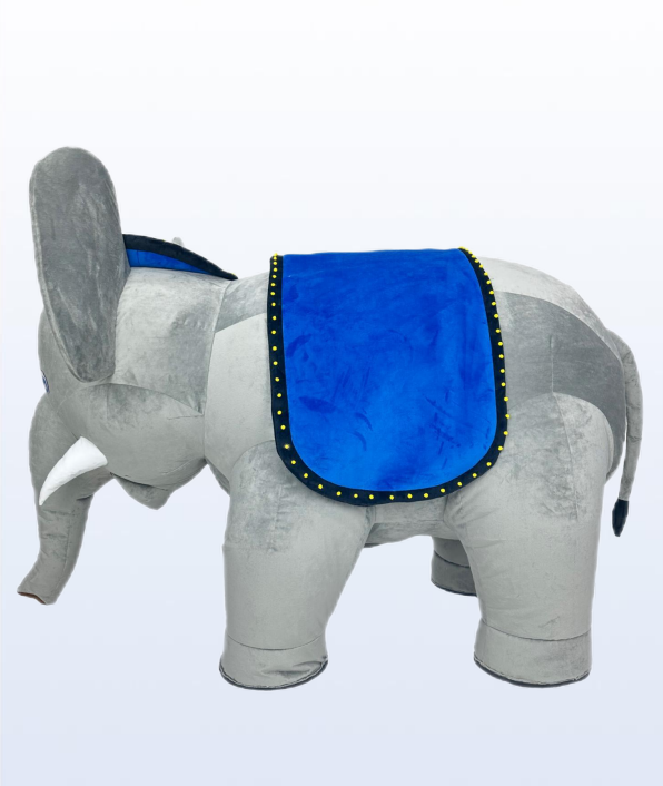 Hot Sale Adult Inflatable Animal Grey Elephant Four-Legs Mascot Costume for Easter/Halloween Unisex