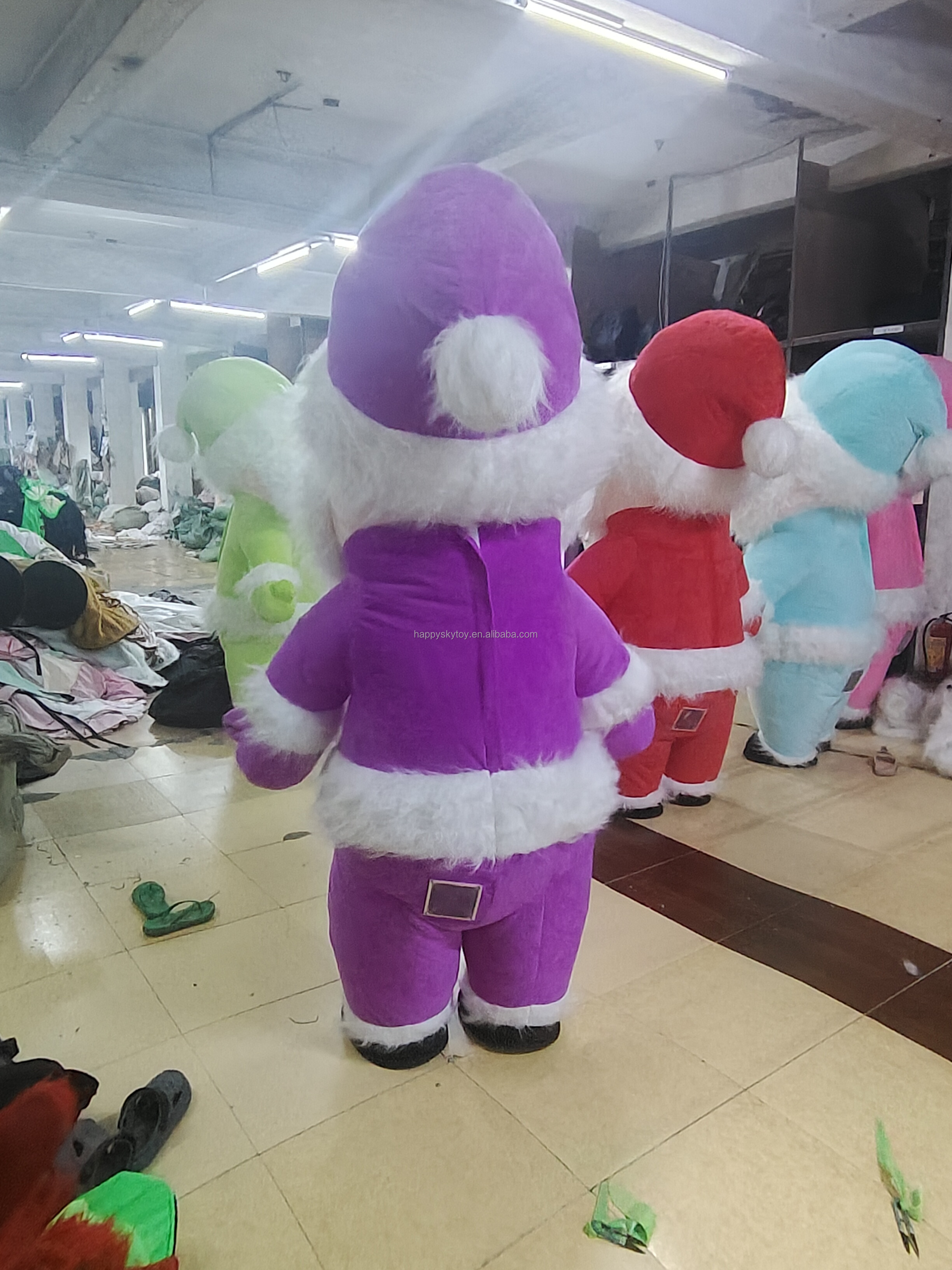 Custom Made Santa Costume Cartoon Character Adult Christmas Mascot Costume Carnival Fancy Dress