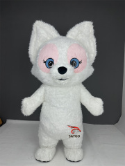 Linabell Unisex Adult Inflatable Fox Costume Halloween Cosplay Kits Cute Carnival Animal Walking Suit Cloth Blow Giant Mascot