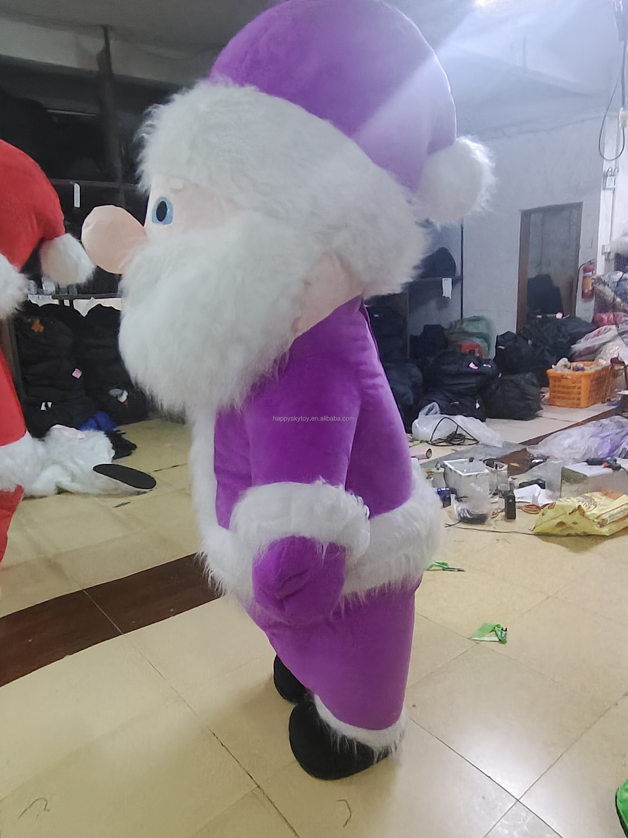 Custom Made Santa Costume Cartoon Character Adult Christmas Mascot Costume Carnival Fancy Dress