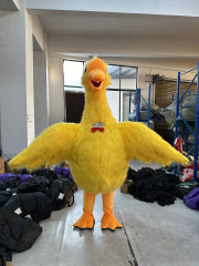 Factory Sale Inflatable Cartoon Mascot Costume Plush Furry Goose and Swan for Halloween Walking Animals by Girl
