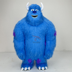 Sully 2m 2.6m Blue Monster Custom Coslpay Animal Inflatable Toy Mascot Costume Movie Cartoon Character Mascot Costume for Sale
