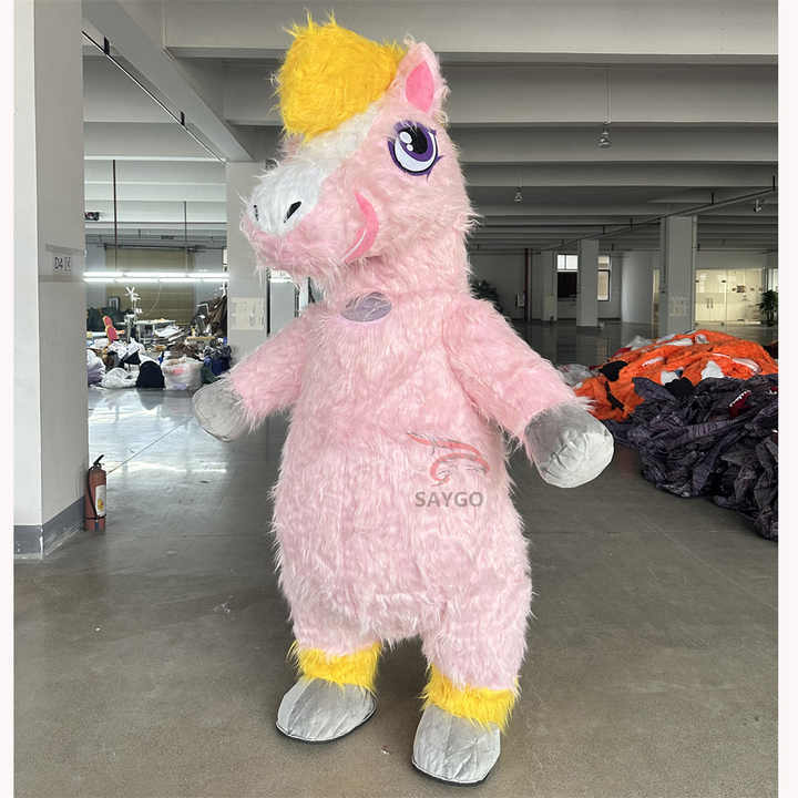 2M/2.6 Long Fur Inflatable Unicorn Horse Mascot Costume for Adults Cute Style Festivals Promotions White Unicorn Indian Wedding,Big Mascot,2M/2.6 Long Fur Inflatable Unicorn Horse Mascot Costume for Adults Cute Style Festivals Promotions White Unicorn Indian Wedding