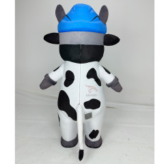 Inflatable Latex Cow Costume White Black Customized Advertising Adult Unisex XL Halloween Easter Mascot Costume,Big Mascot,Inflatable Latex Cow Costume White Black Customized Advertising Adult Unisex XL Halloween Easter Mascot Costume