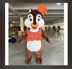 Orange Set Dressing Squirrel Mascot Costume 2m Cosplay Garments Squirrel Inflate Costume for Anime Activities