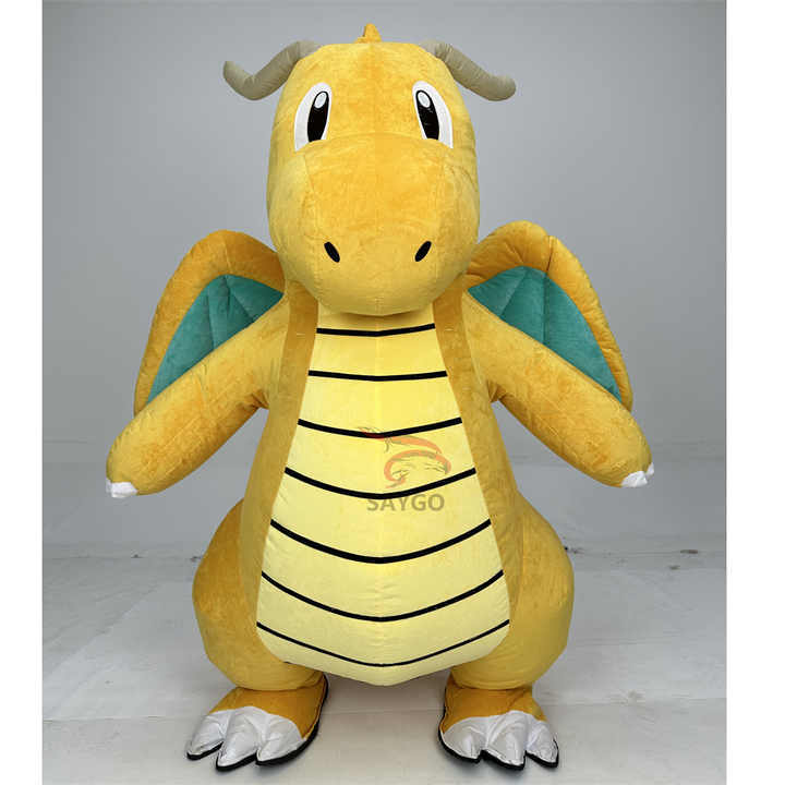 Inflatable Chinese Dragons Costume Mascot for Festival Dress up 2m Dragonite Chinese Mascot Costume