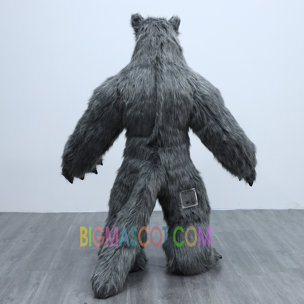 Wolf Animal Carnival Dress Suit Fur Costume Inflatable Mascot Costume for Christmas Plush Furry Party Wolf Mascot