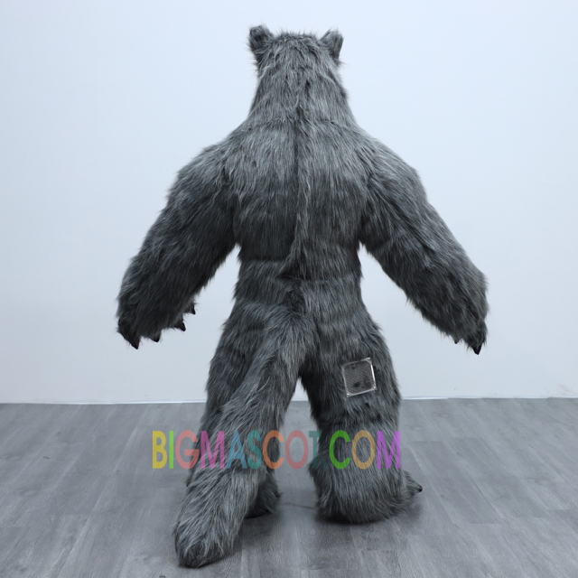 Wolf Animal Carnival Dress Suit Fur Costume Inflatable Mascot Costume for Christmas Plush Furry Party Wolf Mascot