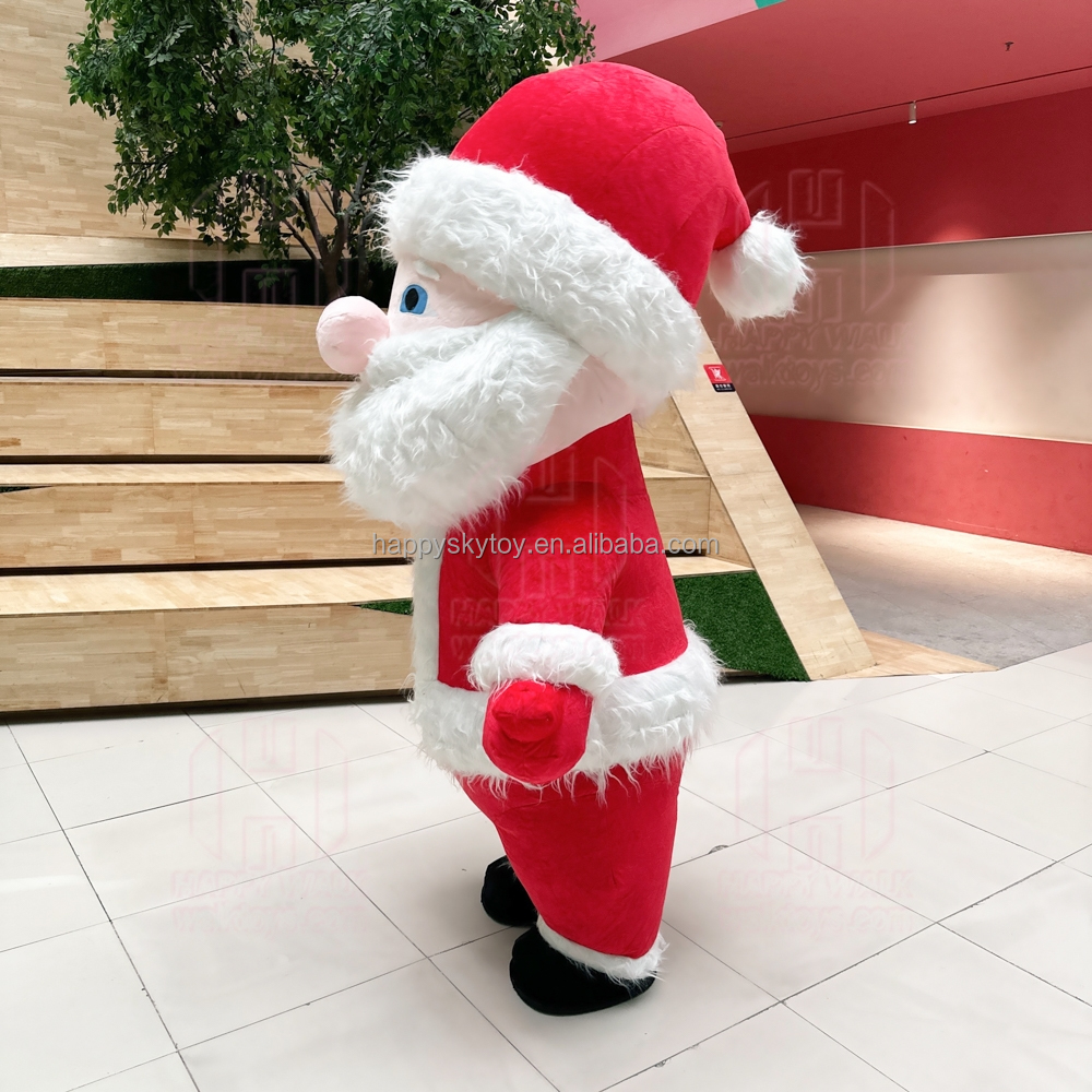 Christmas Santa Claus Costume 2m/2.6m/3m Performance Mascot in Stock Inflatable Christmas Costumes