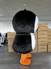 Lovely Unisex Inflatable Giant Penguin Mascot Costume Cute Adult Dance Costume for Christmas Halloween Parties Cosplay Costume