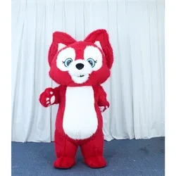 2m 2.6m Inflatable Mascot Costume Cartoon Amine Cosplay Funny Costume Plush Material Animal Fox Custom Costume