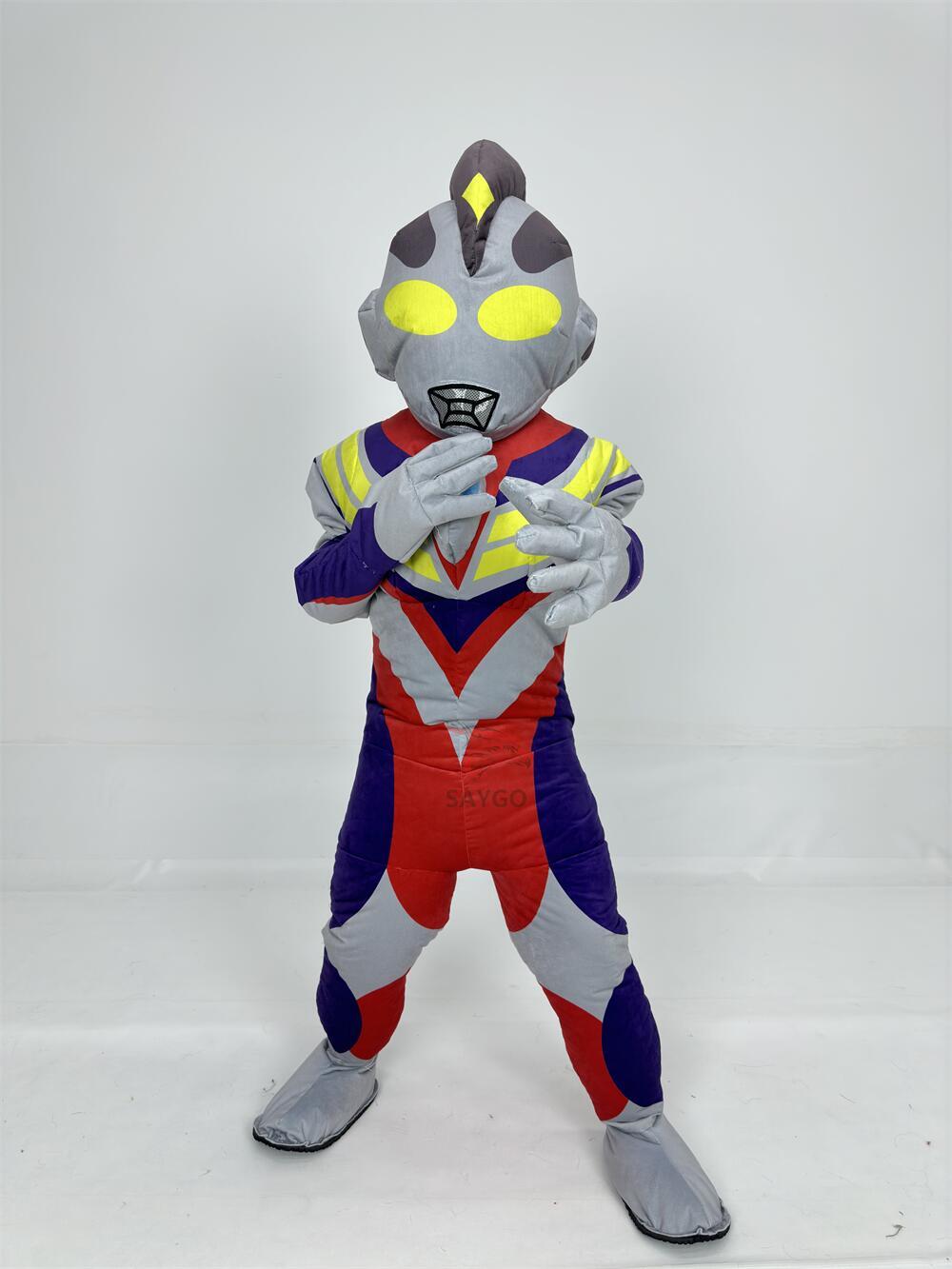Classic Character Inflatable Ultraman Mascots Costume CE 2.6M 2M Plush Ultraman Costume Suits for Adults Kids Cosplay