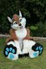 Hot Sale Popular Party Dress Cute Long Plush fox Mascot Costume Inflatable Giant Mascot Costume
