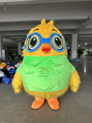 Inflatable Yellow Egg Chicken Animal Mascot Clothing Commercial Cute Animal Party Costumes for Adults Direct Sale