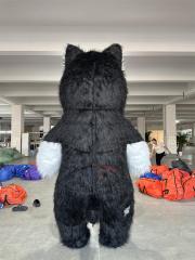Commerical  Inflatable Christmas Animal Siberian Husky Dog Mascot Costume for Halloween  Cartoon Cosplay Mascot