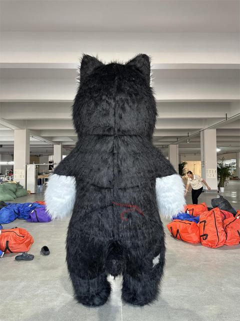 Commerical  Inflatable Christmas Animal Siberian Husky Dog Mascot Costume for Halloween  Cartoon Cosplay Mascot