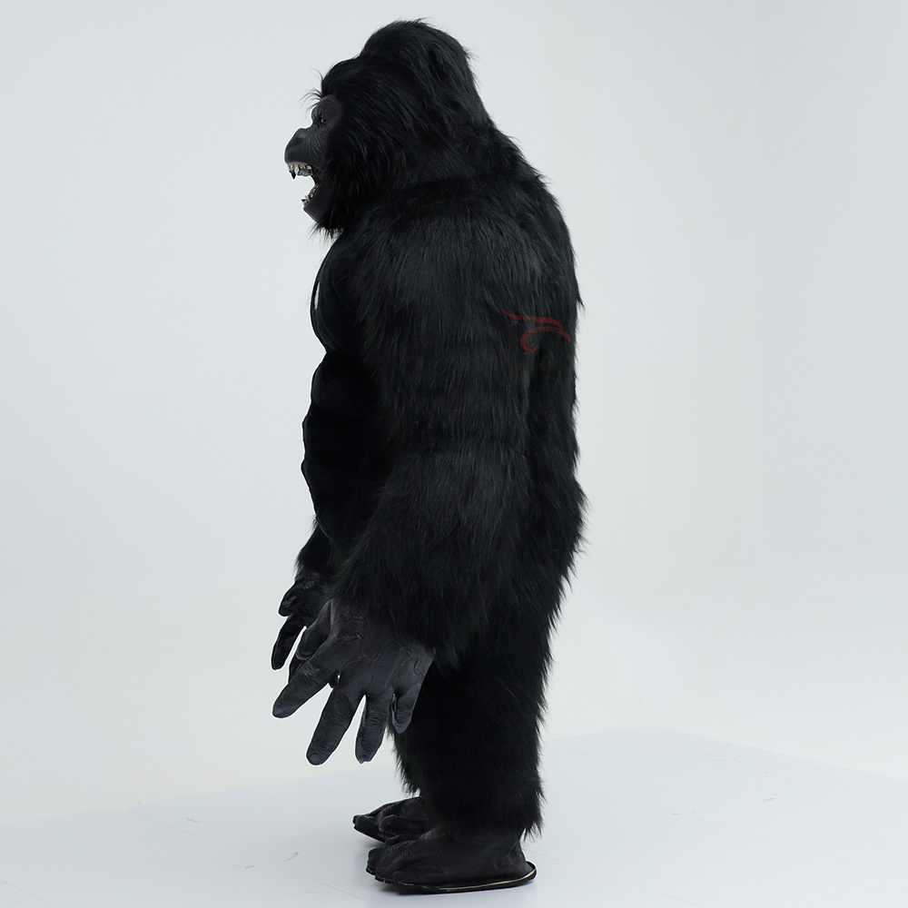 Hot Sale Giant Black Gorilla Inflatable Mascot Costume Long Fur Party Blower Standing King Kong Inflatable Costume Giant Animal,Big Mascot,Hot Sale Giant Black Gorilla Inflatable Mascot Costume Long Fur Party Blower Standing King Kong Inflatable Costume Giant Animal