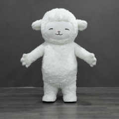 Customizable Cute Unisex Adult White XL Inflatable Sheep Mascot Costume Plush Animal Walking for Mardi Gras/Carnival Parties,Big Mascot,Customizable Cute Unisex Adult White XL Inflatable Sheep Mascot Costume Plush Animal Walking for Mardi Gras/Carnival Parties