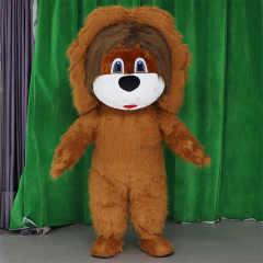High Quality Inflatable 2m Realistic Walking Inflatable Christmas Clothing Lion Animal Mascot Costumes