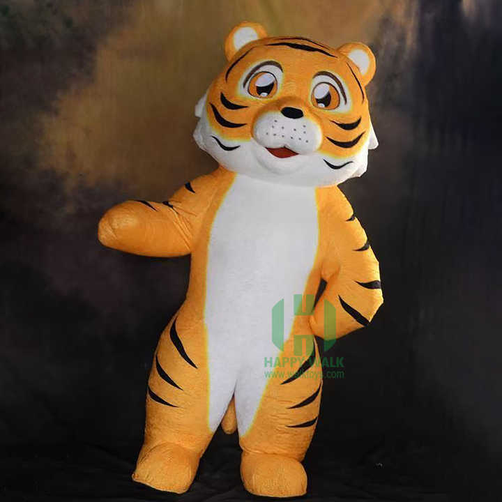 Inflatable Tiger Mascot Costume Cosplay Cartoon Costume Dress Party Mascot Costume for Adult
