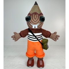 Strange Creative Design Human Wear Inflatable Mascot Costumes Pencil Man 2m 2.6m Height Inflatable Man Clothing Suit Rental