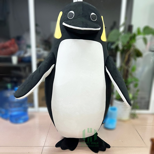 Factory Toys Penguin Inflatable Mascot Costume Supper Soft Plush Animals Suit Inflatable Mascot Costume