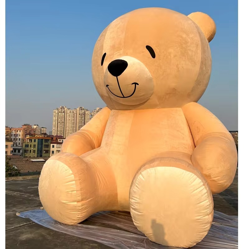 4M Huge Indoor/Outdoor Teddy Bear Inflatable Mascot Air-Filled Garden Decoration for Holiday Parties Cartoon Model