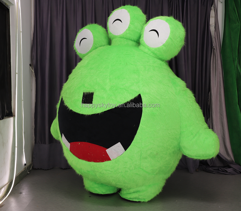 High Quality Purple Green Inc Cookie One-eye Monsters Mike Mascot Costume Christmas Halloween Party  Monster Costumes for Adult
