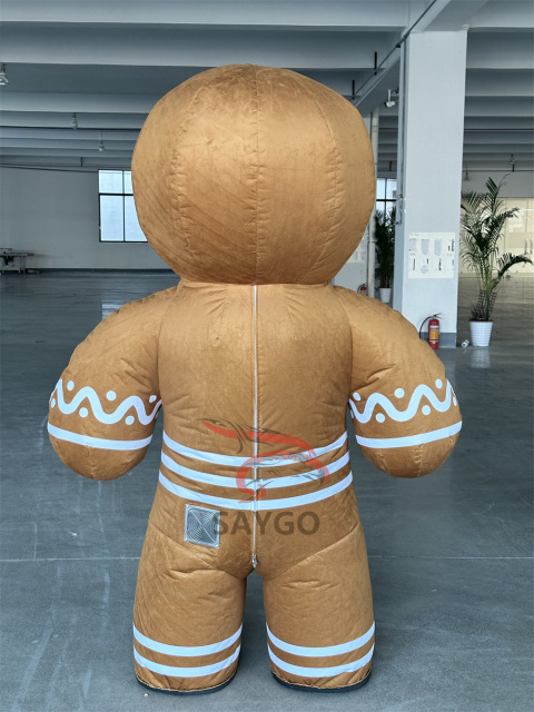Factory Christmas Customized Color Party Inflatable Santa Clause Reindeer Gingerbread Man Costume Inflatable Mascot Costume