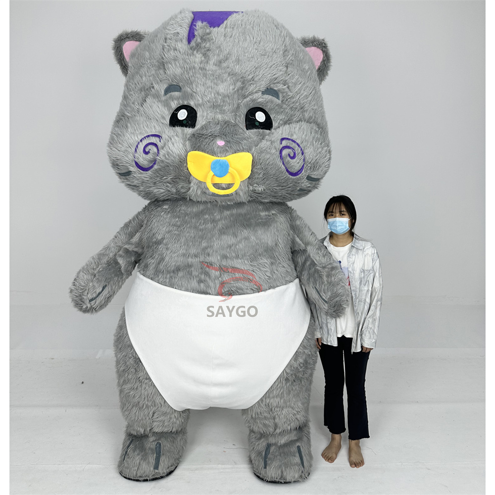 Cute Cat Mascot Costume Party Show Giant Plush Inflatable Cartoon Animal Adult Party Event Mascot Custom Character Costume
