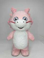 Hot Sale for Chinese Inflatable Red & Pink Dragon Mascot Costume for Adults-Unisex Easter/Halloween Use