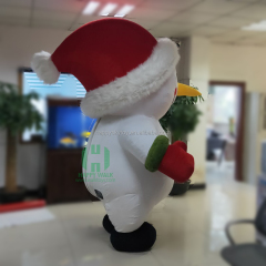 2m/2.6mfunny Walking Custom Inflatable Giant Mascot Snowman Costume for Christmas