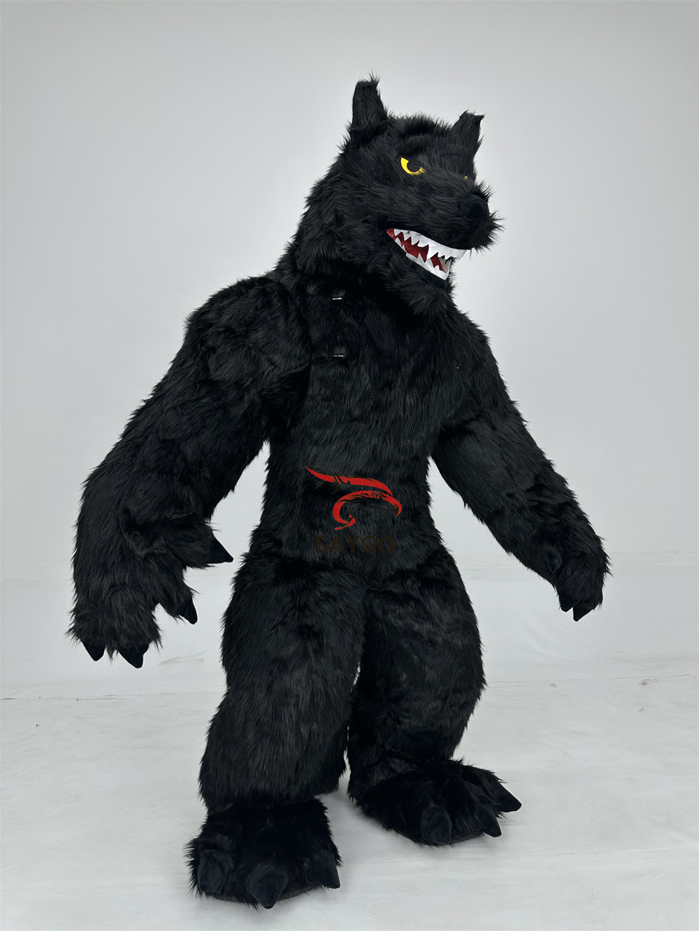 Factory Price Giant White Black Grey Wolf Inflatable Mascot Costume Commercial Walking Adults Party Dress for Event